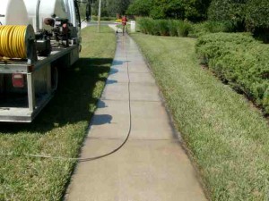 sidewalk pressure washing orlando